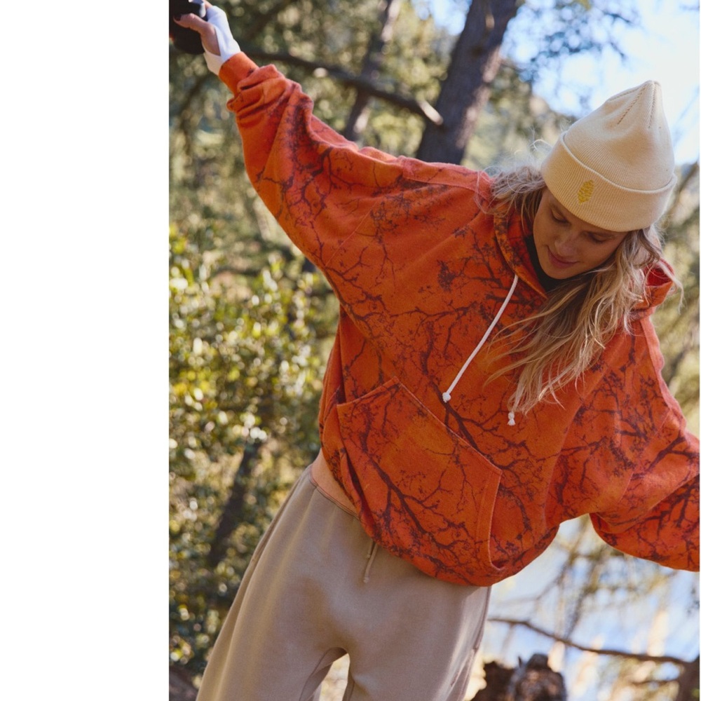 NWT FP MOVEMENT BY FREE PEOPLE FINAL CALL PRINTED HOODIE